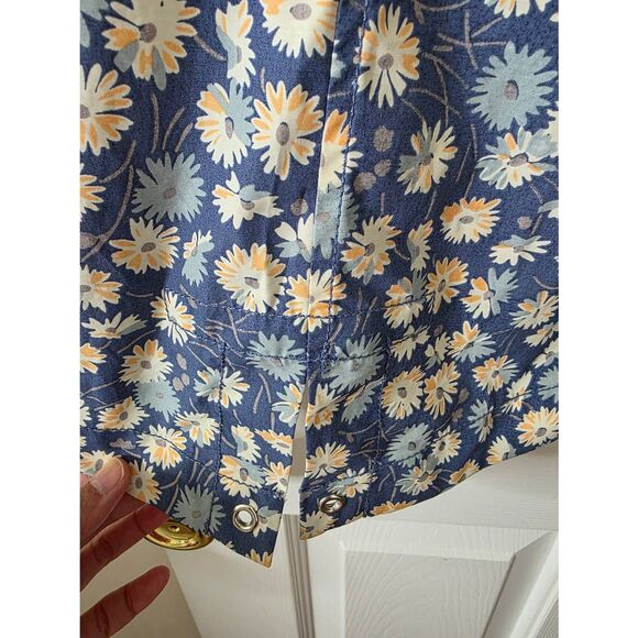 Madewell Ruffle-Neck Anorak Raincoat in French Floral L $168 - Picture 12 of 12